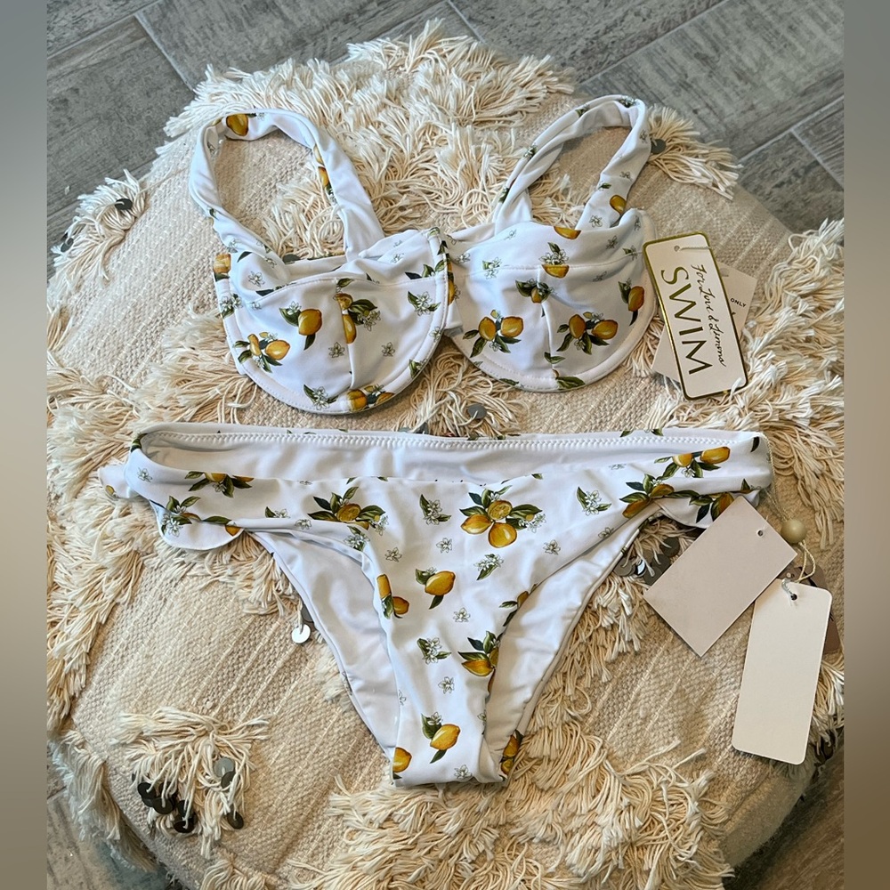 For Love & Lemons Lemon Bikini NWT